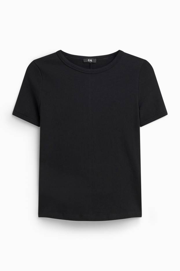 Femmes - T-shirt - noir