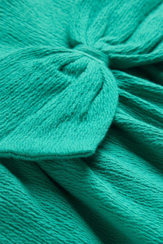 Enfants filles - Robe - finition texturée - vert