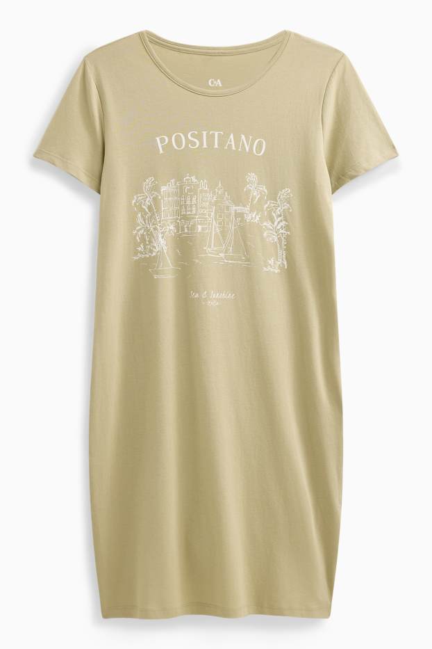 Femei - Cămașă de noapte - verde deschis