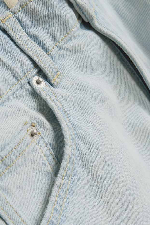 Damen - Jeans-Shorts - Mid Waist - Regular Fit - helljeansblau