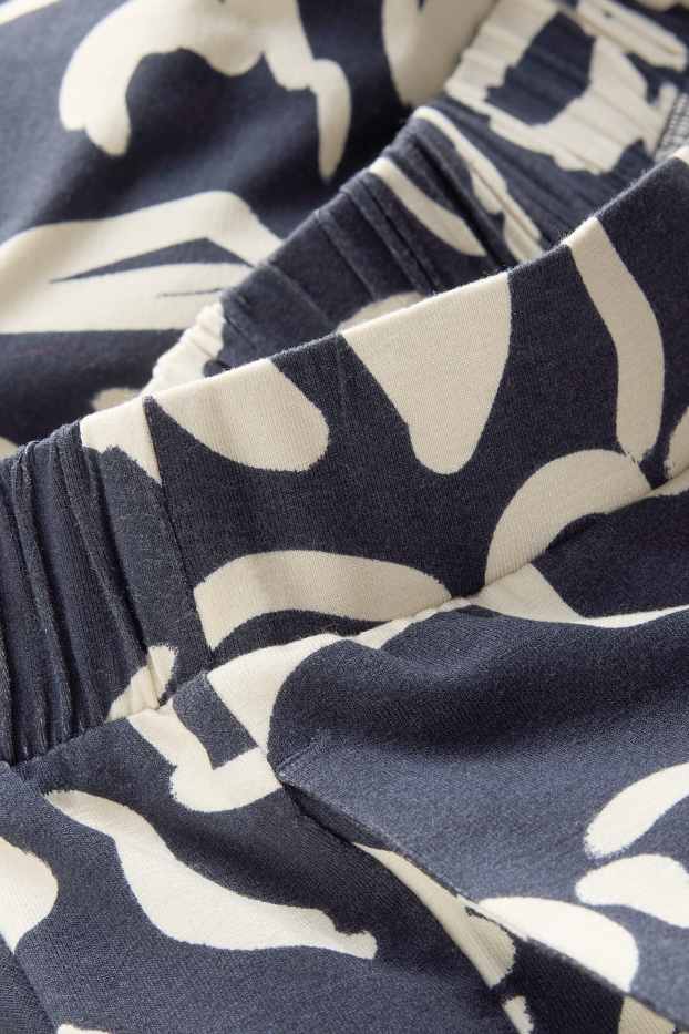 Women - Sweat shorts - blue / white