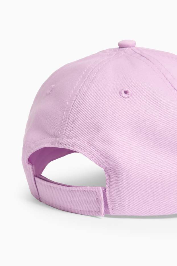 Kinder Mädchen - Biene - Baseballcap - Glanz-Effekt - lila