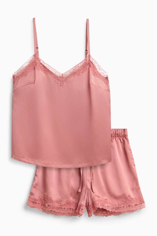 Femmes - Pyjama court - rose