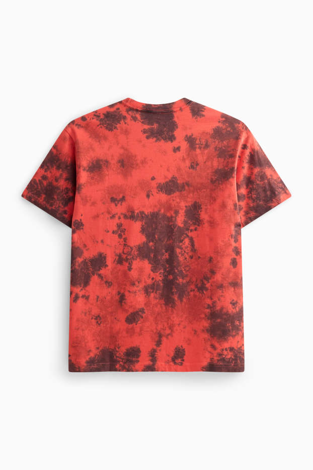 Děti - chlapci - Tričko s krátkým rukávem - se vzorem - černá/červená