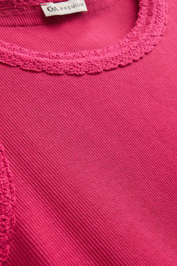 Kinderen: meisjes - Topje - fuchsiarood