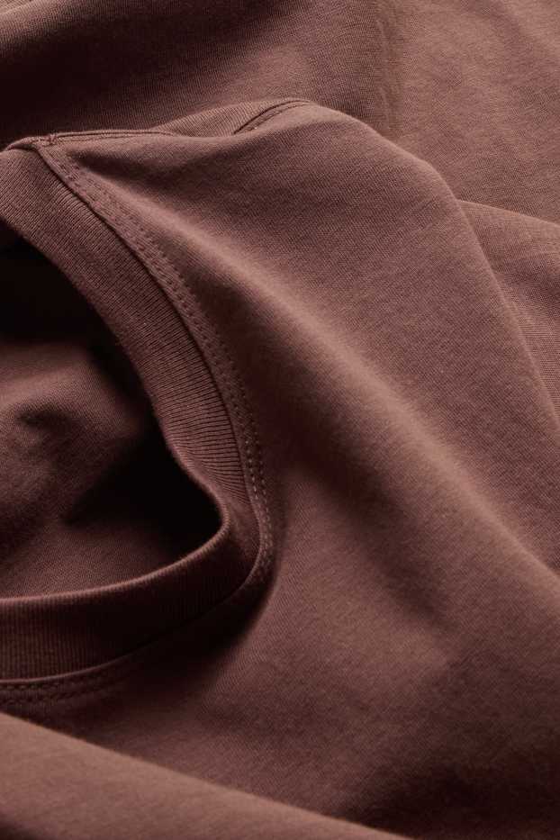 Dámské - Tričko - regular fit - hnědá