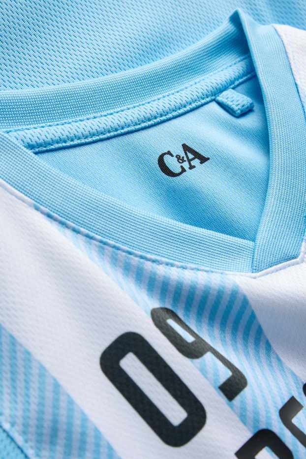 Kinderen: jongens - Shirt met korte mouwen - wit / lichtblauw