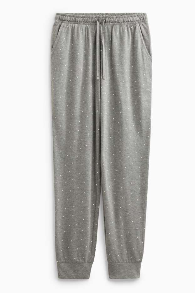 Dona - Pantalons de pijama - de piquets - gris clar