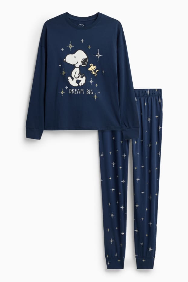 Femmes - Pyjama - Peanuts - bleu foncé