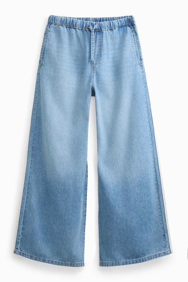Kinder Mädchen - Wide Leg Jeans - blau