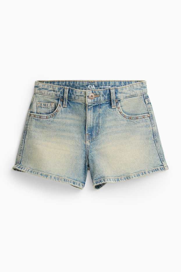 Bambine - Shorts di jeans - blu