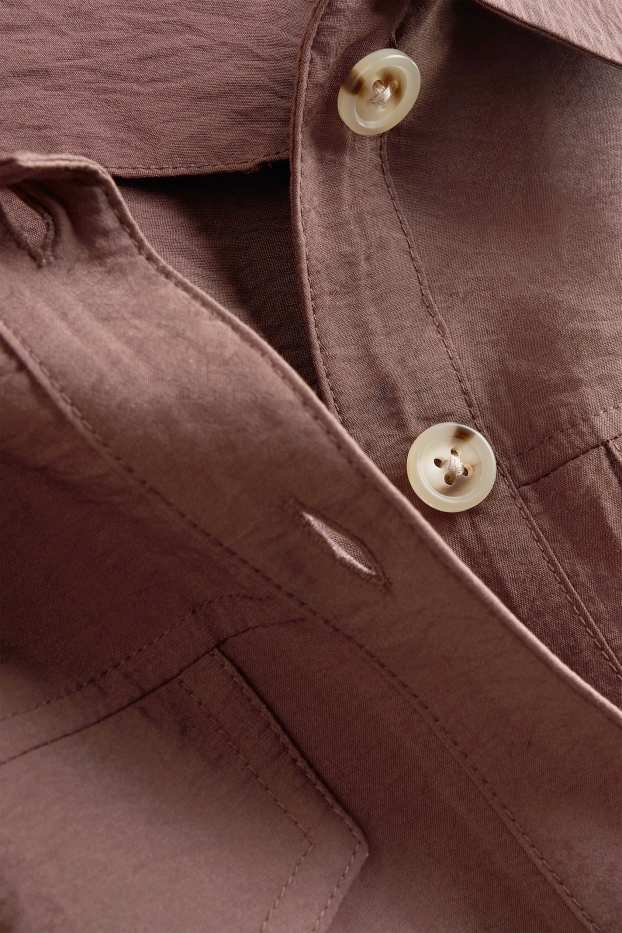 Donna - Blazer corto - marrone