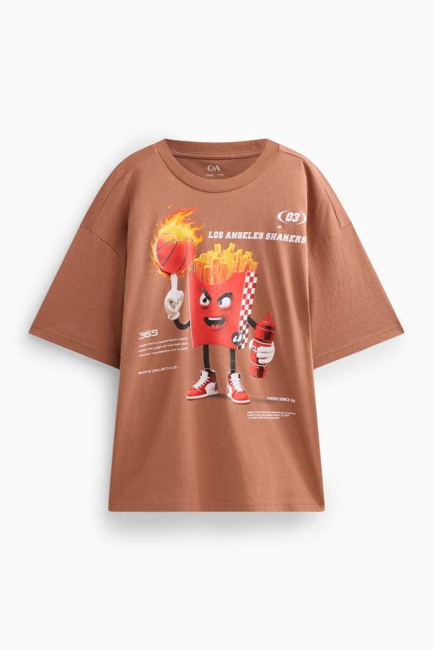 Enfants garçons - Basketball - T-shirt - marron