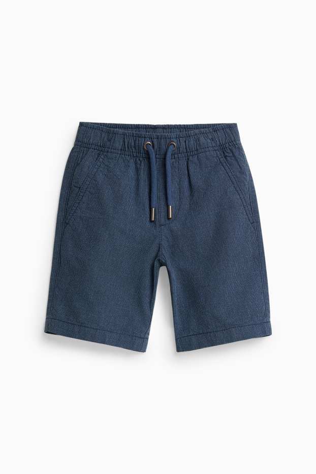 Kinder Buben - Bermudas - strukturiert - dunkelblau