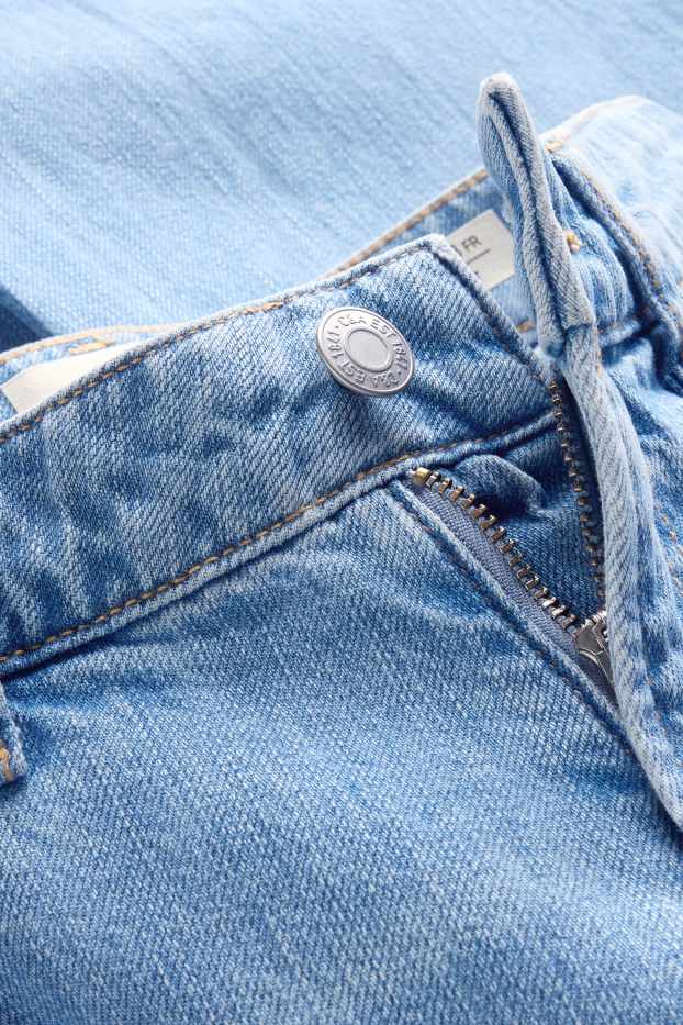 Damen - Baggy Jeans - Mid Waist - helljeansblau