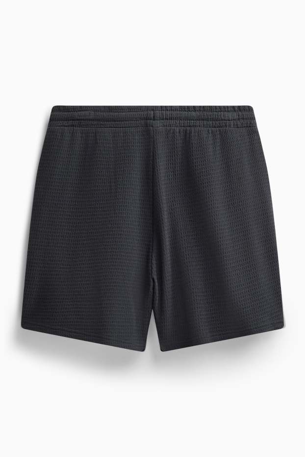 Heren - Sweatshorts - zwart