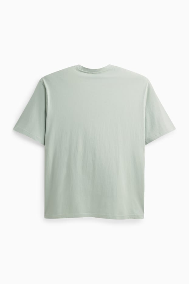 Heren - T-shirt - relaxed fit - lichtgroen