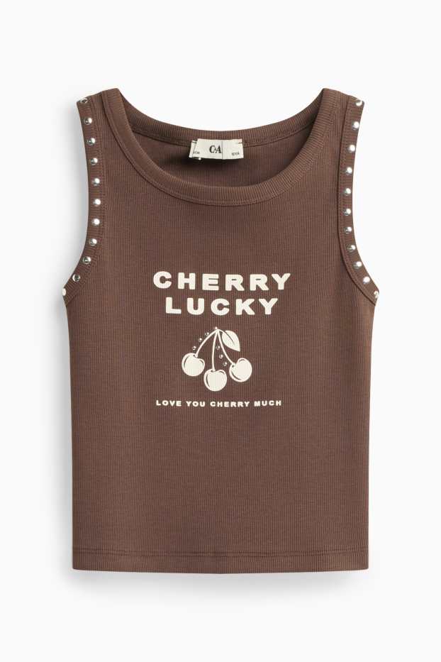 Children Girls - Vest - brown