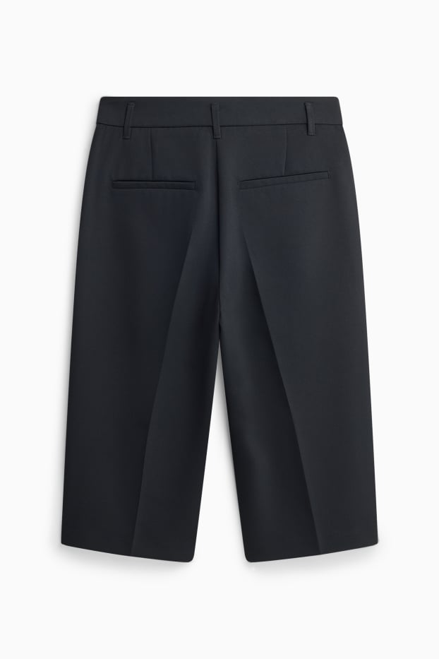 Dames - Bermuda - high waist - zwart