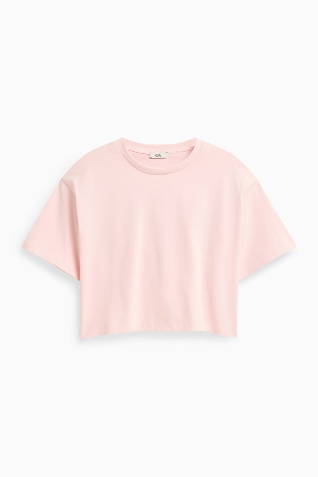 Dames - T-shirt - relaxed fit - roze