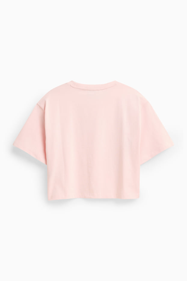 Dames - T-shirt - relaxed fit - roze