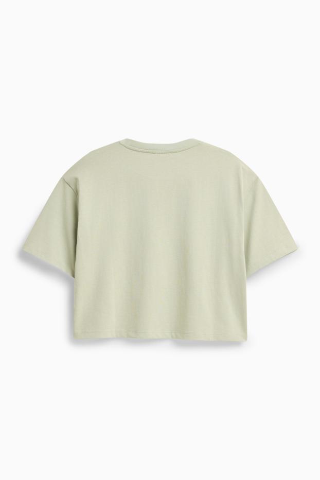 Dames - T-shirt - relaxed fit - lichtgroen
