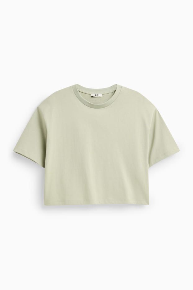 Dames - T-shirt - relaxed fit - lichtgroen