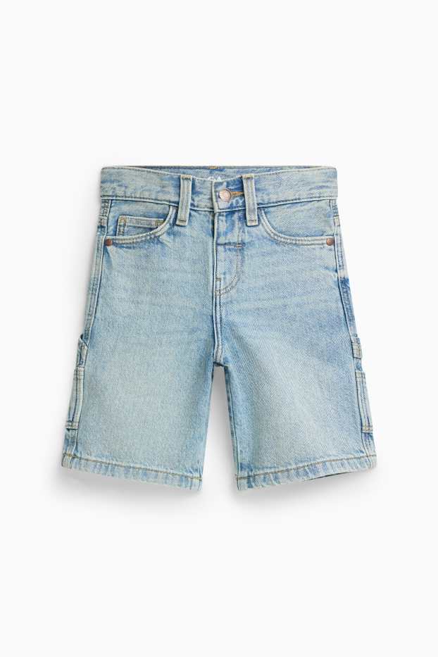 Kinder Jungen - Jeans-Bermudas - hellblau
