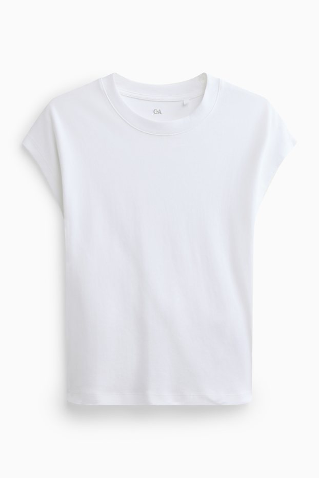 Women - Basic T-shirt - regular fit - white