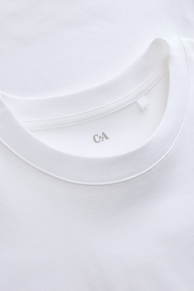 Women - Basic T-shirt - regular fit - white