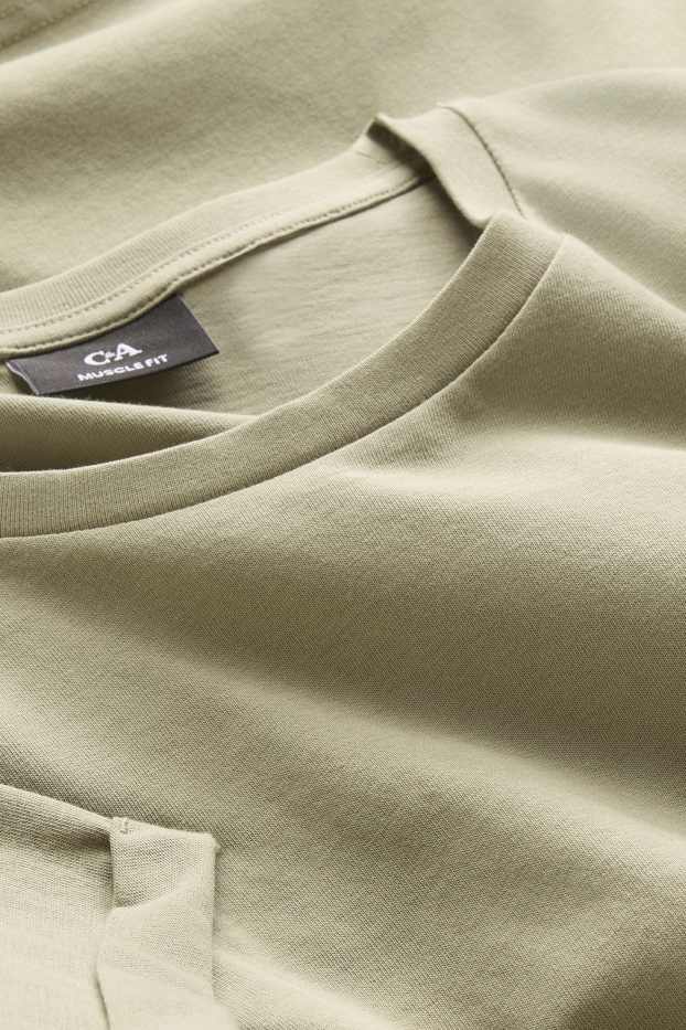 Herren - T-Shirt - Regular Fit - khaki