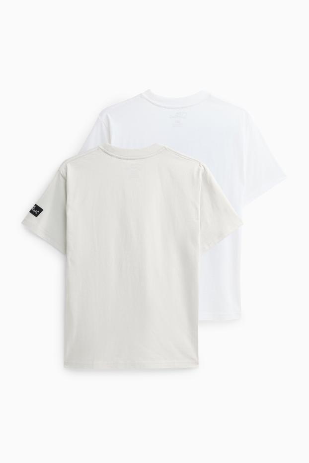 Enfants garçons - Lot de 2 - Les Simpsons - T-shirt - blanc