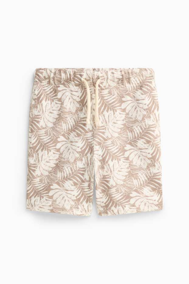 Children Boys - Bermuda shorts - light brown