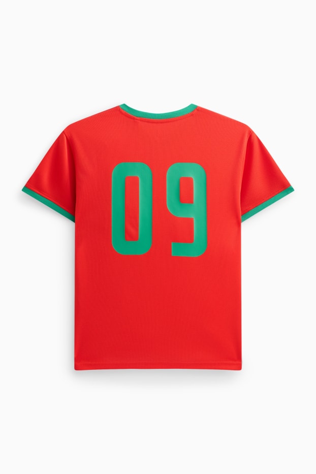 Children Boys - Morocco - short sleeve T-shirt - red