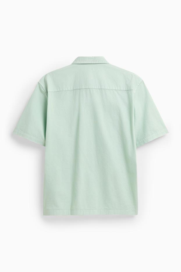 Men - Shirt - relaxed fit - kent collar - light green