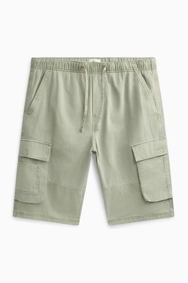 Uomo - Shorts cargo - verde