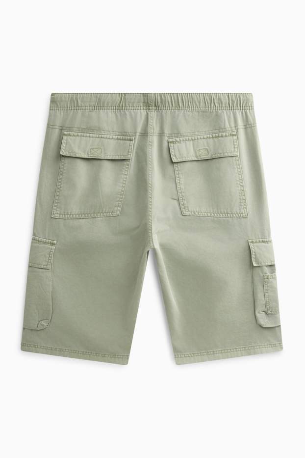 Uomo - Shorts cargo - verde