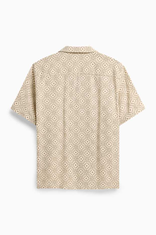 Men - Shirt - beige