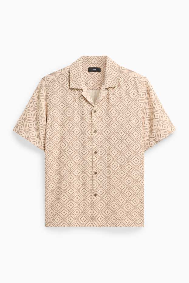 Men - Shirt - sand-coloured