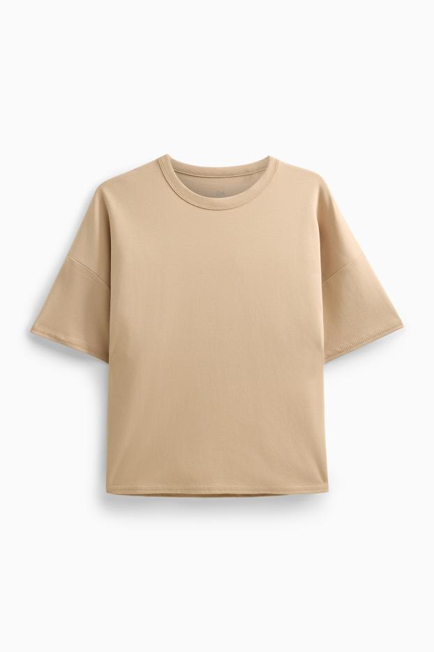 Donna - T-shirt - oversize - beige