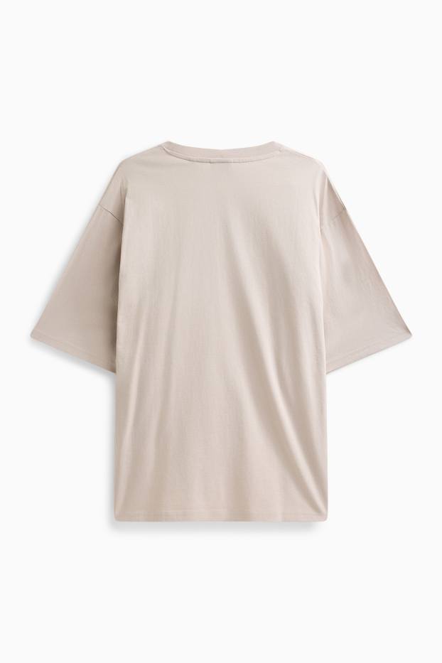 Herren - T-Shirt - Oversized - beige