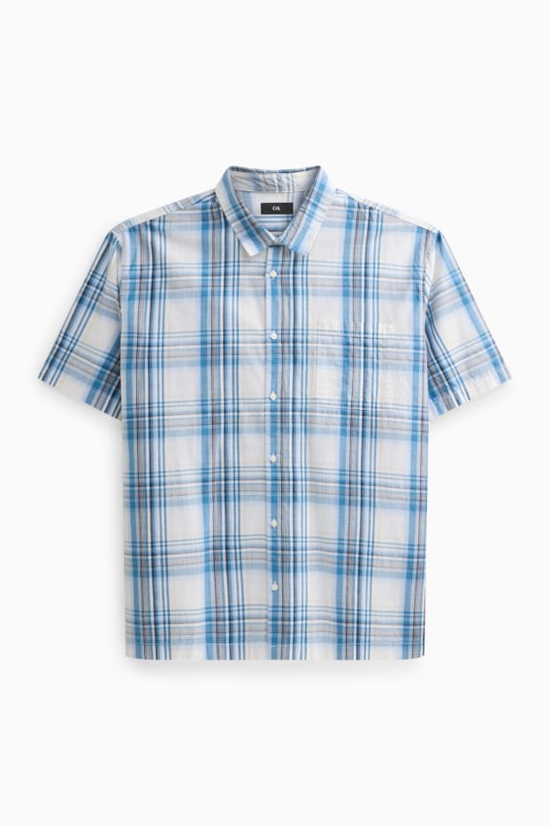 Uomo - Camicia - blu