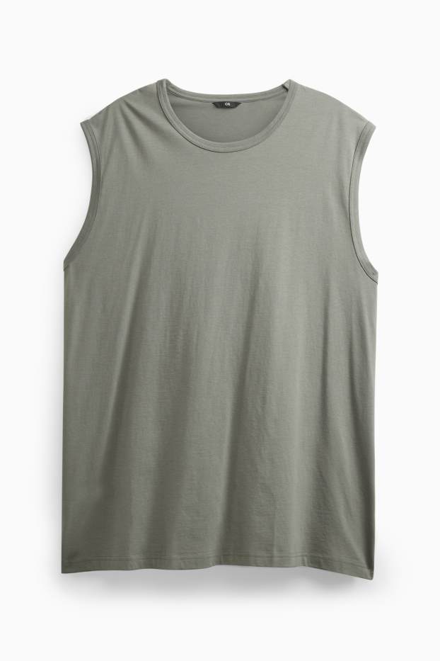 Herren - Tank Top - khaki