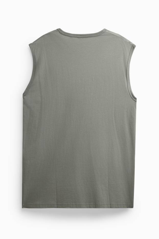 Herren - Tank Top - khaki