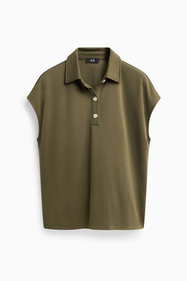 Damen - Poloshirt - Regular Fit - khaki