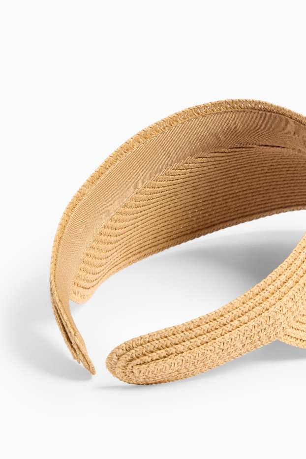 Dames - Zonneklep - lichtbruin