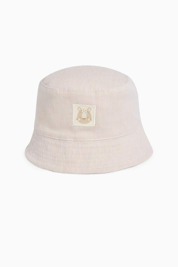 Nadó nen - Lleopard - barret per a nadó - de ratlles - beix