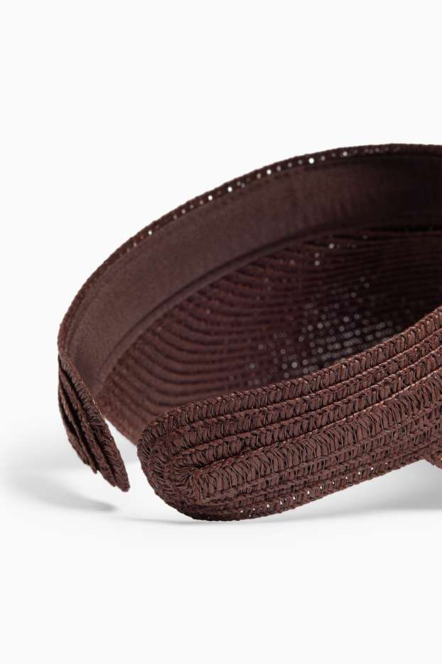 Dames - Zonneklep - donkerbruin