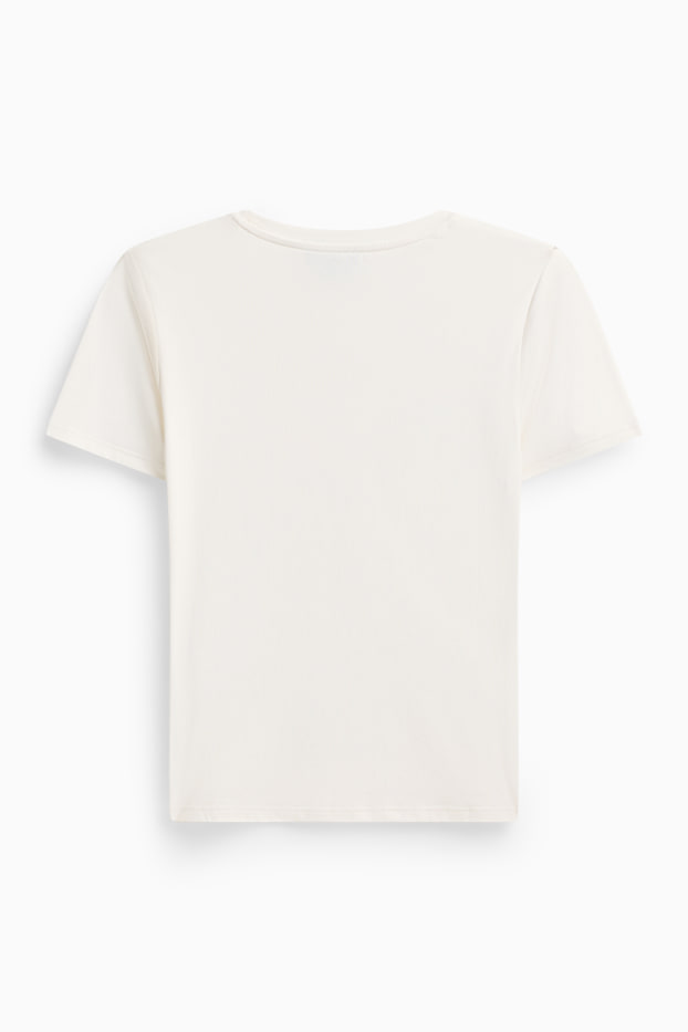 Damen - T-Shirt - Slim Fit - weiß