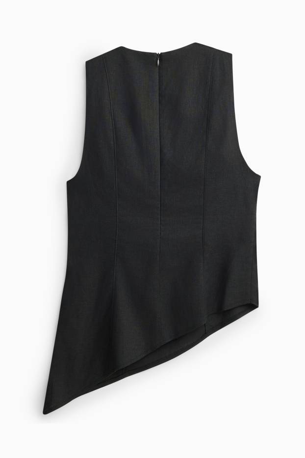 Damen - Blusentop - schwarz